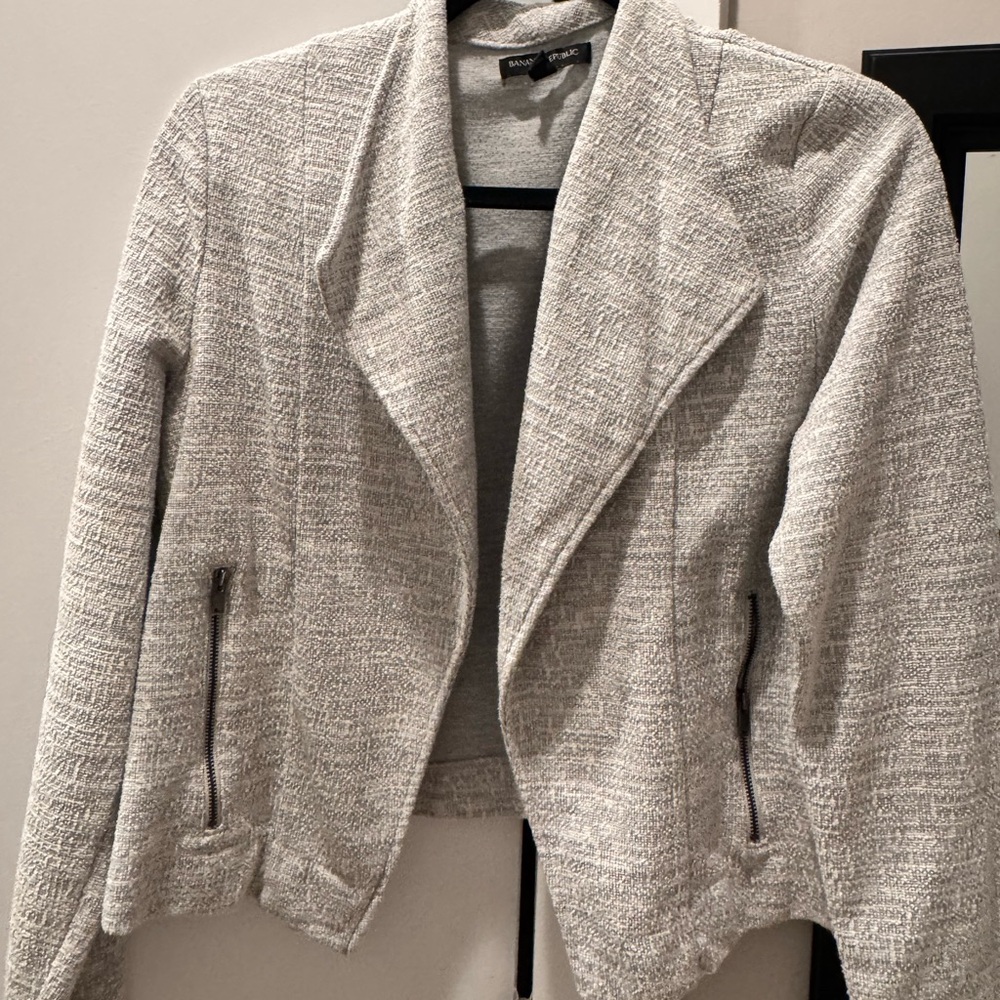 Banana Republic Light Gray Women's Blazer